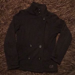 Fox sweater fabric jacket size medium